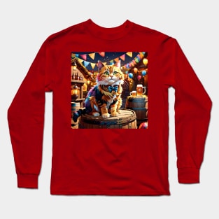 Oktoberfest Cat Long Sleeve T-Shirt